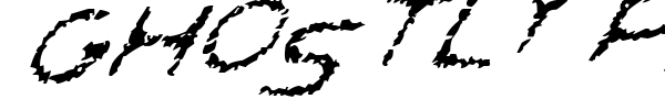 Ghostly Prints font preview